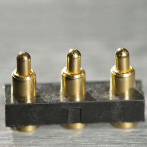 3 pin pogo pin connector plain base type